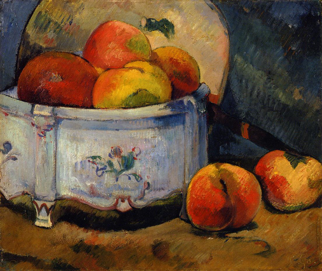 Still Life with Peaches - Paul Gauguin Painting